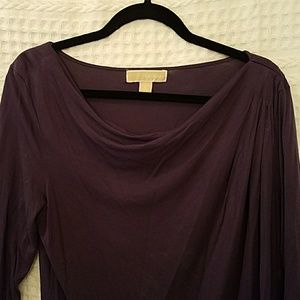 EUC Michael Kors Stretch Knit Asymmetrical Top - L